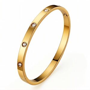 Elegant Gold Bangle Bracelet perfect for little girls
